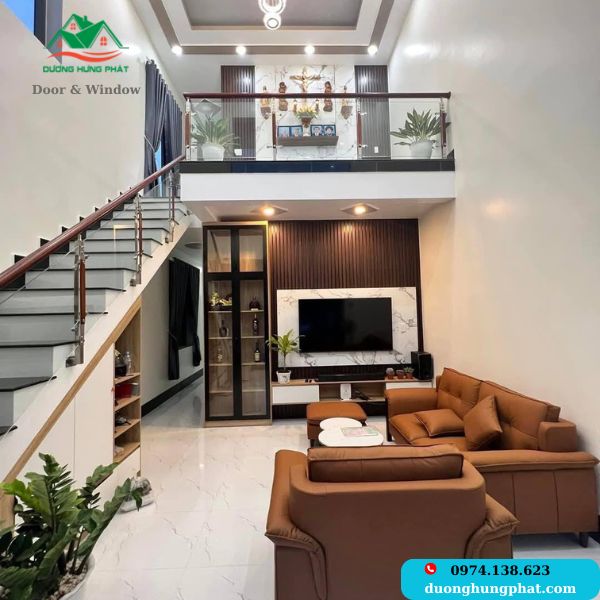 lan can cầu thang kính đẹp tại TP.HCM